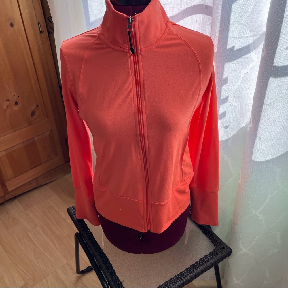 Champion Women’s Althetic Jacket Coral Pink Orange Size Small S Pockets Lulu